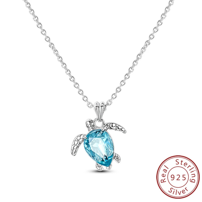 Necklace 925 Sterling Silver Butterfly Love Heart Bear Classic Simple Adjustable Necklace For Women Girl Fashion Jewelry Gifts