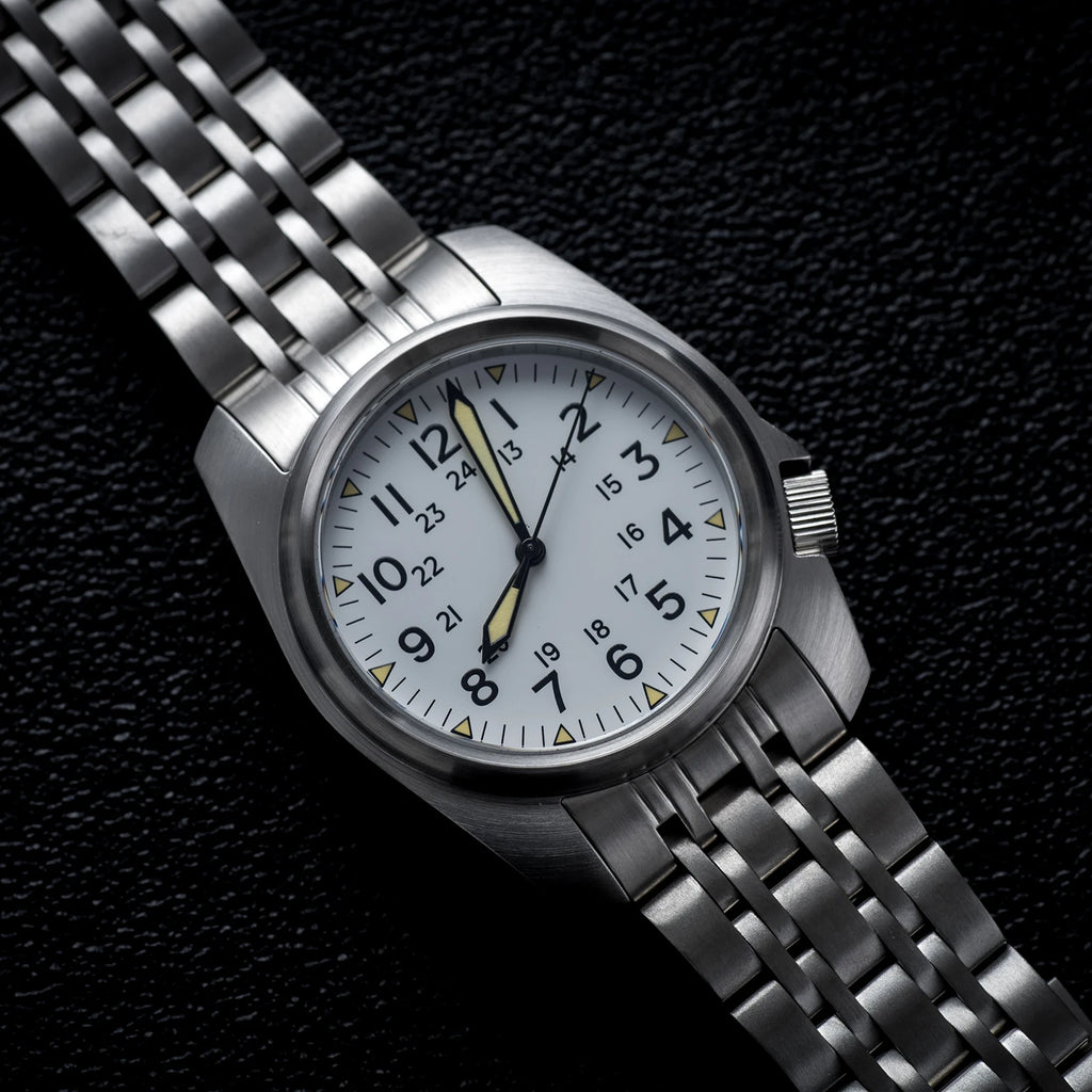 Sapphire Crystal Men Watches Japan movement waterproof 5Bar Swimming Luxury Business Stainless Steel vintage Pilot Men watch