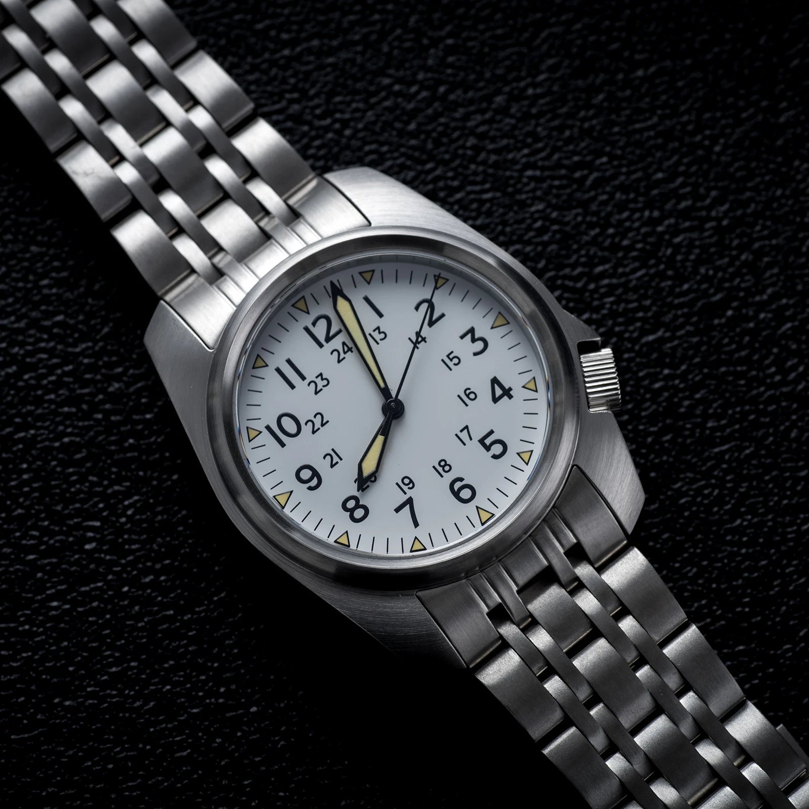 Sapphire Crystal Men Watches Japan movement waterproof 5Bar Swimming Luxury Business Stainless Steel vintage Pilot Men watch