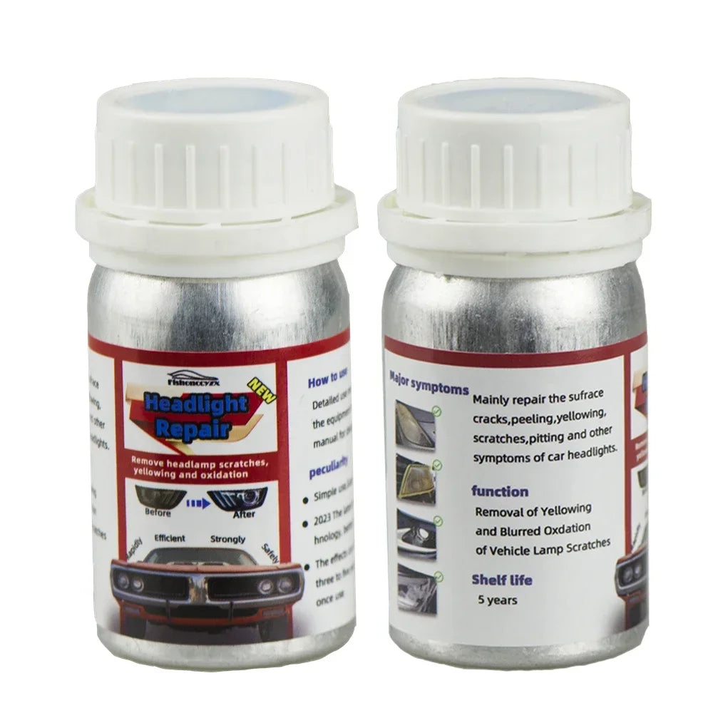 800ml Headlights Liquid Polymer Headlight Chemical Polish Repair Fluid Refurbishment Scratch Repair Polishing Headlights Kit