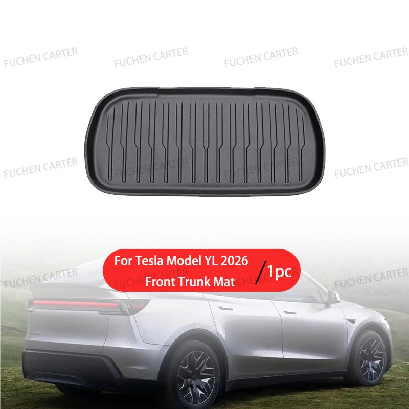 Car Floor Mats for Tesla NEW Model YL 2026 Car Four Seasons Waterproof Non-slip Floor Mat Trunk Mat TPE Special Car Accessories