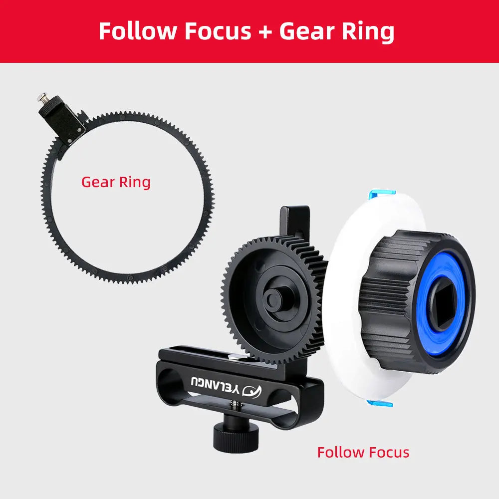 YELANGU Portable Mini Follow Focus Quick Focus Wireless Lens Control For DSLR Camera Gimbal BMPCC 4K Accessories