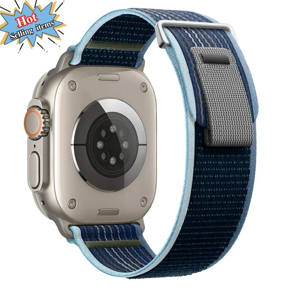 Trail Loop Strap For Apple Watch Ultra 3/2 49mm Series 11 10 9 8 7 46mm 45mm 41mm 42mm Sports Nylon Wristband iWatch 6 5 SE 44mm