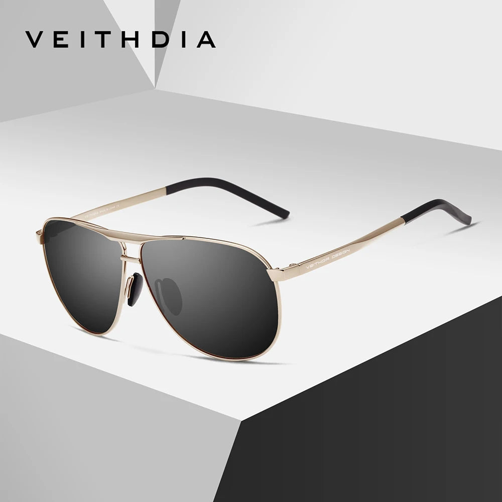 VEITHDIA Polarized Pilot Outdoor Sunglasses Classic Men's Fashion Women's UV400 Outdoor Sports Eyeglasses For Male VFH3028