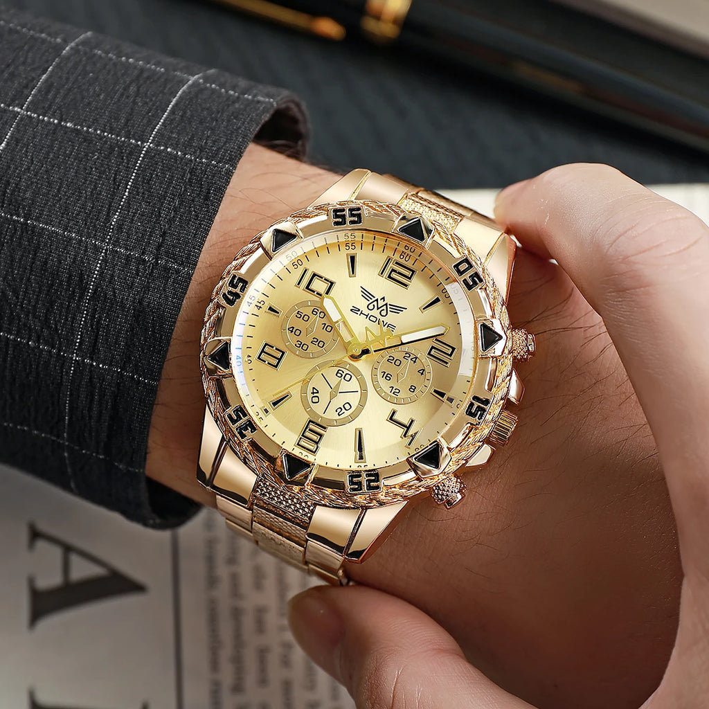 Rock Heavy Popular Big Dial Men Quartz Watches Horloges Mannen Мужские Часы Luxury Brand Men's Wristwatch Relogio Masculino Saat