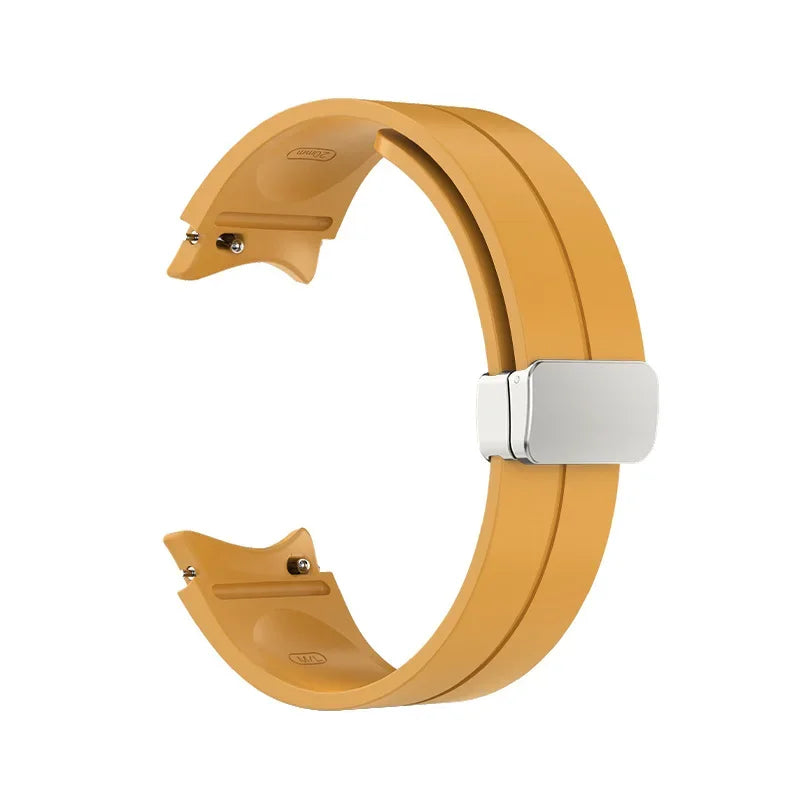 Original Silicone Band for Samsung Watch 7 6 5 4 Classic Strap 47mm 43mm 44mm 40mm Magnetic Buckle For Galaxy Watch 5 Pro 45mm