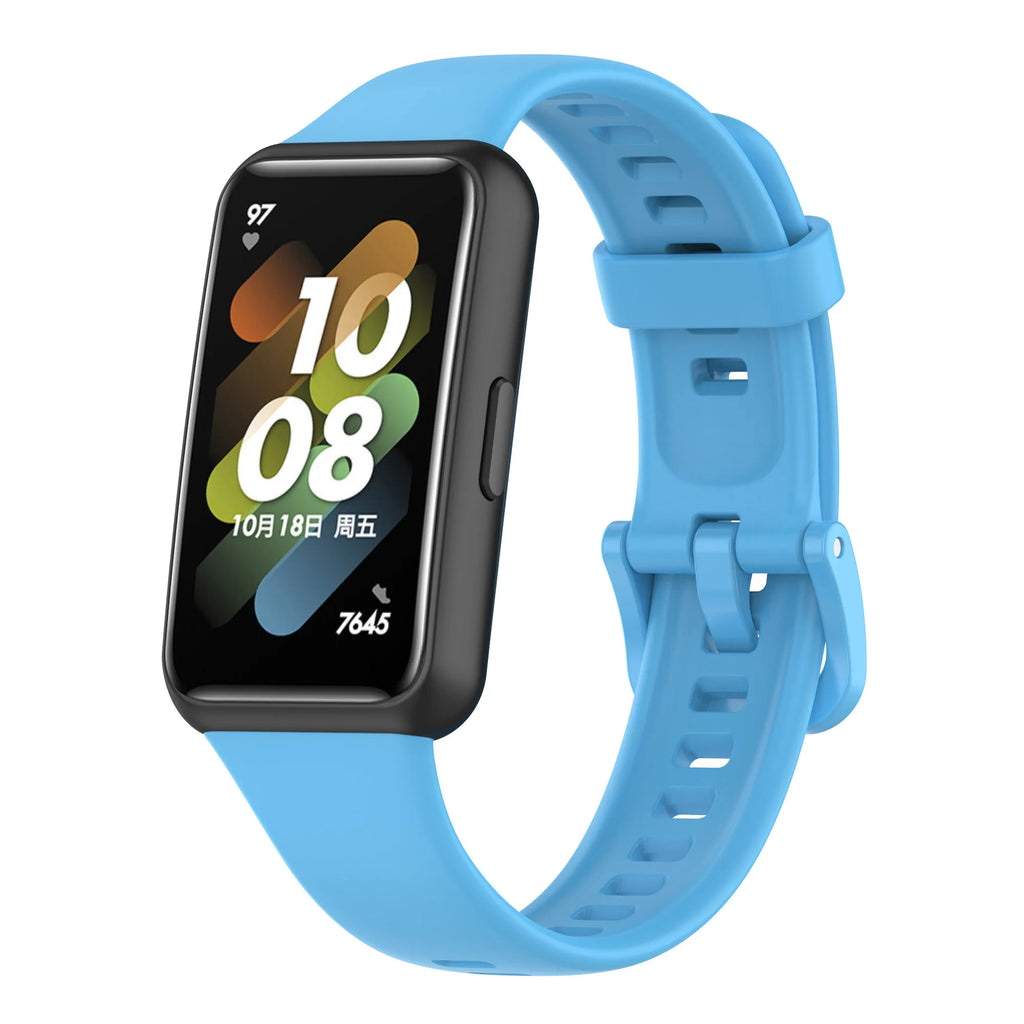 Silicone Band for Huawei Band 7 Strap 45mm Correa Bracelet Huawei Band Series 7 45mm Strap Watch Protective Accessories