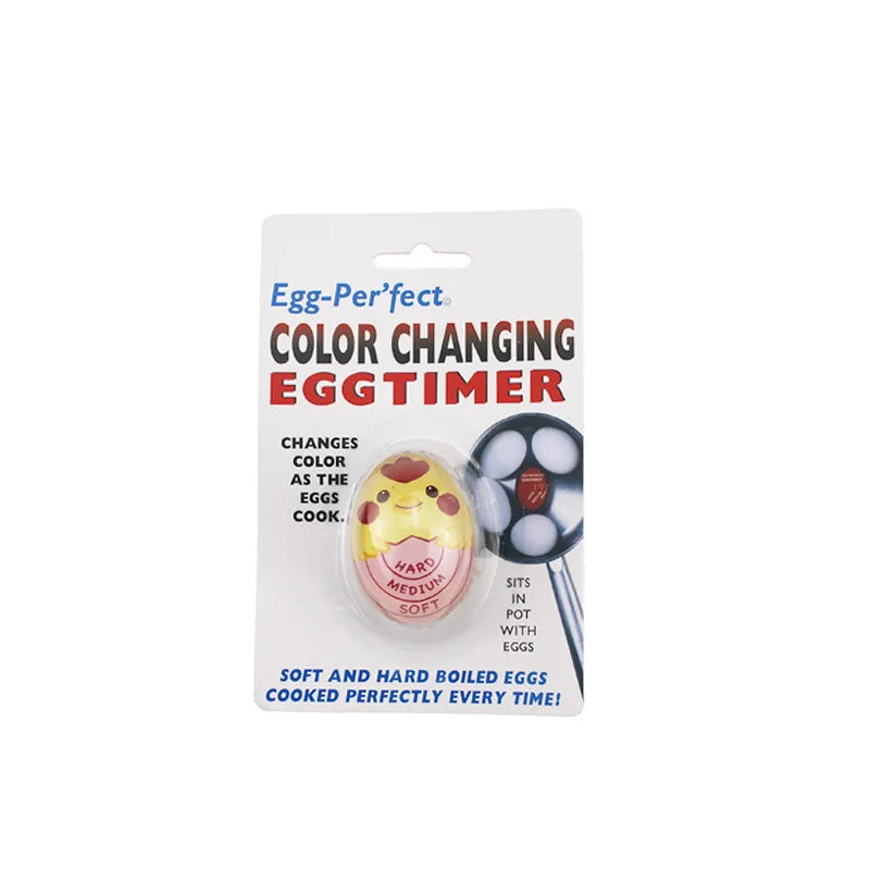 Eco-Friendly Resin Red Eggs Timer Egg Timer Resin Boiled Egg Cooker Color Changing Cooking Temperature Observer Kitchen Tool