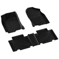 3PCS High Quality Car Floor Mat Front Rear Automotive Carpet Floor Mats For Toyota RAV4 2007-2012 All-Weather Waterproof  Dirt Heavy Duty Car Mats Flexible Floor Liners