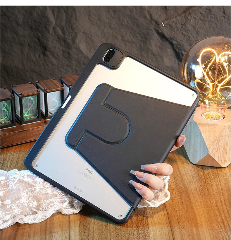 For iPad 11th 11 A16 Magnetic Case iPad 7th 8th 9th 10.2 Gen Funda ipad Air 11 M4 4th 5th 10th 10.9 2 9.7 Pro11 Rotation Cover