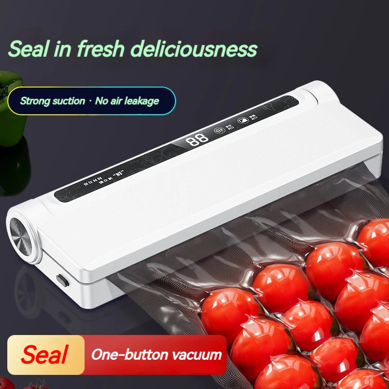 Household Fully Automatic Vacuum Sealer Kitchen Small Sealing Fresh-keeping Machine Food Vacuum Packaging Machine