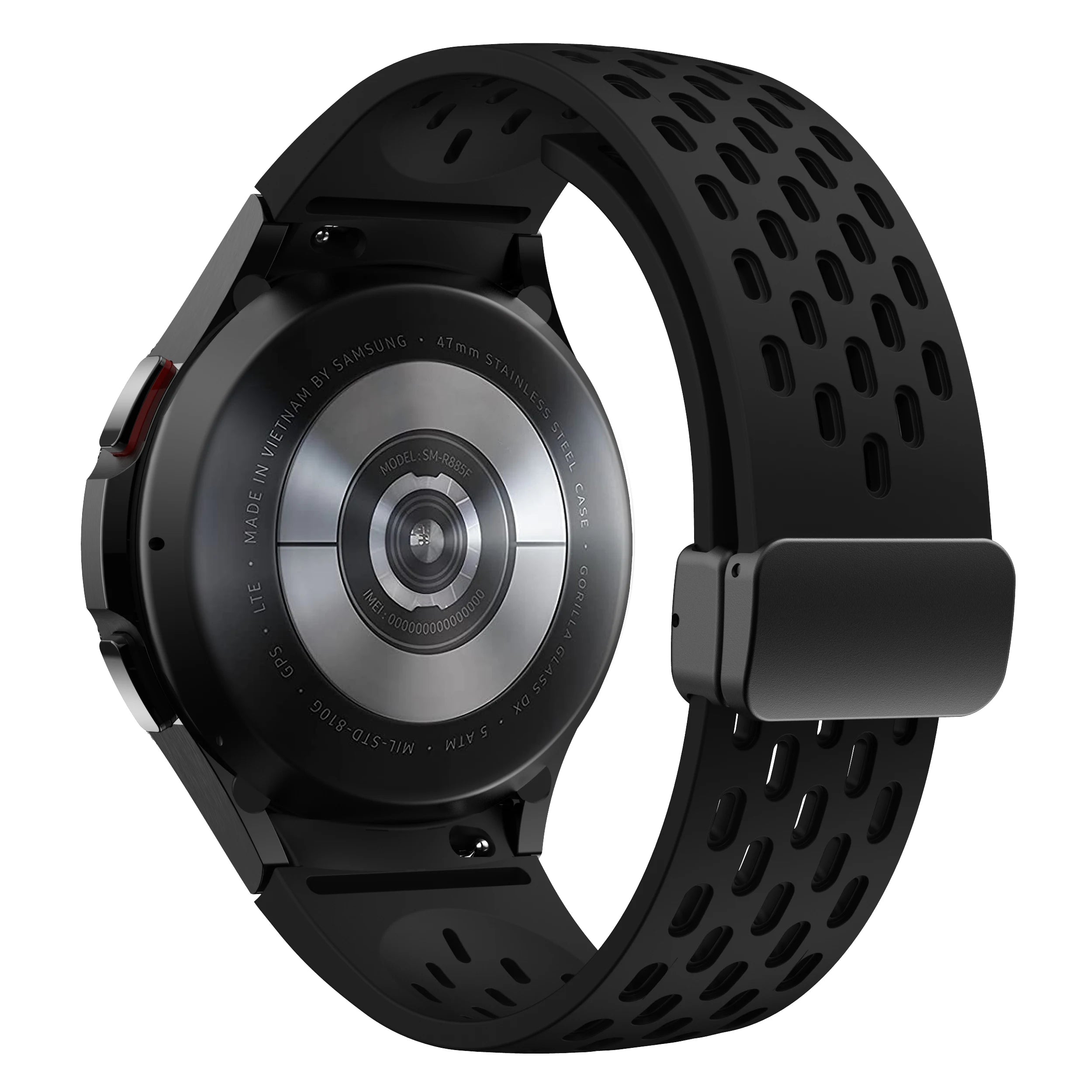 Silicone Strap for Samsung Galaxy Watch 7 6 5 4 40mm 44mm 5Pro 45mm Magnetic Buckle Band 6 Classic 43mm 47mm No Gaps Bracelet