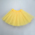 Girl Elastic Ballet Dancewear Tutus Mini Skirt For Birthday Party Dance 3 Layer Tulle Tutu Skirt for Kids Princess 2-8Y Girls