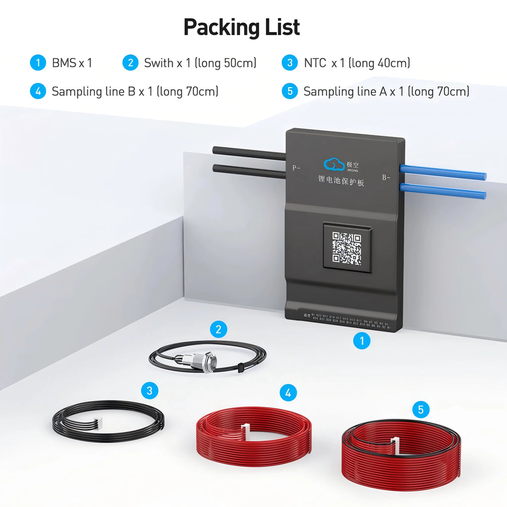 JIKONG Jk Bms BD6A24S12P Active Balance Bms 8S 10S 12S 16S 17S 20S 24S Smart Bms 60A 100A 150A 200A Lifepo4 Li-Ion Lto Battery