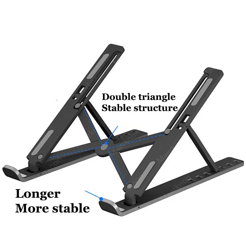 Laptop Stand Portable Foldable Notebook Bracket Adjustable Computer Monitor Holder For Macbook Air iPad Tablets Base Accessories