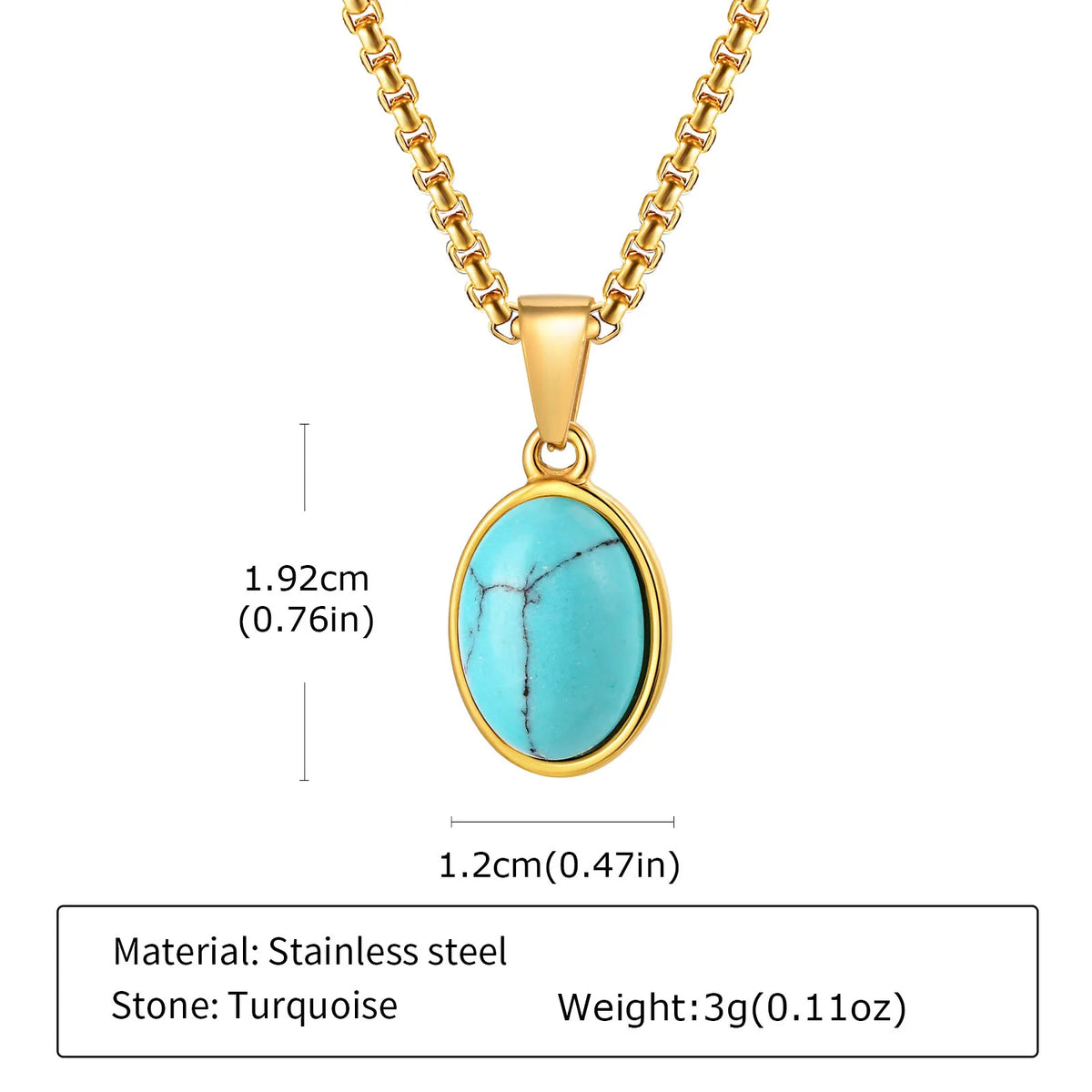 Trendy Pendant Necklaces for Men,Square Natural Stone Stainless Steel Necklaces,Hip Hop Healing Jewelry Gifts for Husband Dad