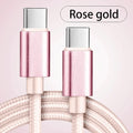 60W Quick Charger Type C To Type C 1M 2M 3M Cables PD Fast Charger Data Cable for iPhone 15 16 17 Pro Max Xiaomi Sunsung Huawei