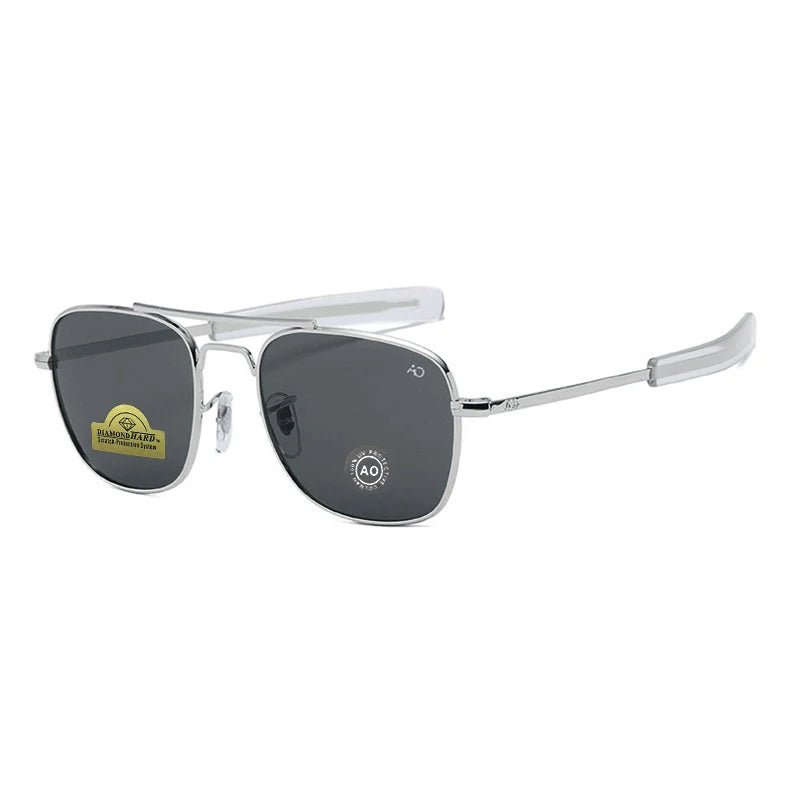 1pcs/3pcs Pilot Fashion Glasses Men Top Quality Brand Designer Tempered Glass Lens AO Pilot Fashion Glasses For Women Male