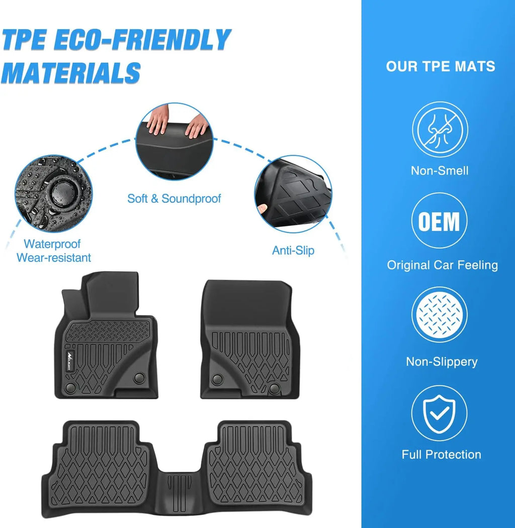 Nilight Custom Fit TPE Floor Mats All Weather Waterproof Heavy Duty Car Floor Liners for Mazda CX-5 2017-2025 Mazda3 2014-2018 2019-2025 Mazda6 2014-2021 CX-30 2020-2025 CX-50 2023-2025 CX-90 2024-2025 3 Row