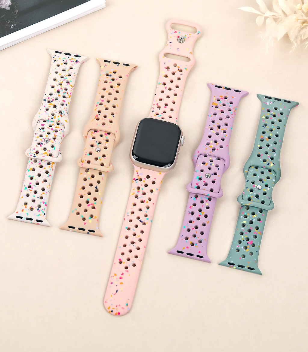 Silicone Strap for Apple watch band 40mm 41mm 45mm 44mm 46mm 49mm 42mm Breathable bracelet iwatch Series 11 10 9 8 SE 3 Ultra 2