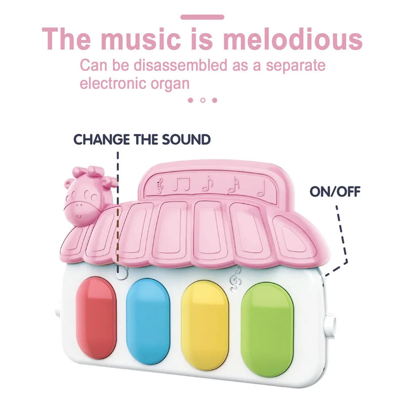 New Baby Activity Fitness Gym Rack 0-1 Year Old Newborn Educational Music Pedal Piano Toddler Toy Gift Mother and Child Supplies