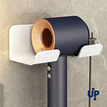 Hair Dryer Stand Holder Wall Mounted, Punch Free Blow Dryer Holder Rack, Organizer For Hair Dryer, White ,Black