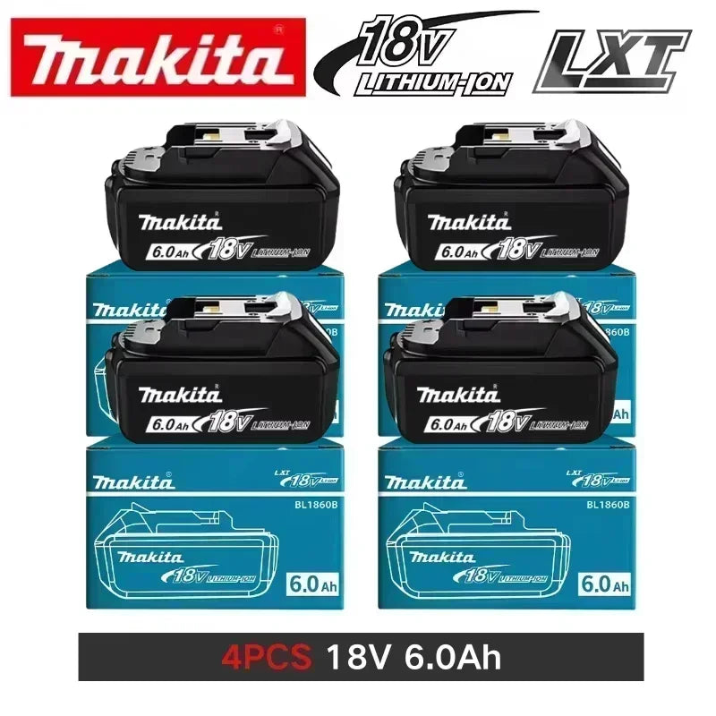 💣💣100% Genuine 18V Makita 6.0Ah Makita Battery BL1840 BL1830B BL1850B BL1850 BL1860 BL1815 Replacement Lithium Battery