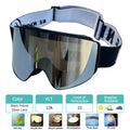 2024 New Double Layer Magnetic Ski Goggles Polarized Lens Skiing Anti-Fog UV400 Snowboard Goggles Men Women Ski Glasses Eyewear