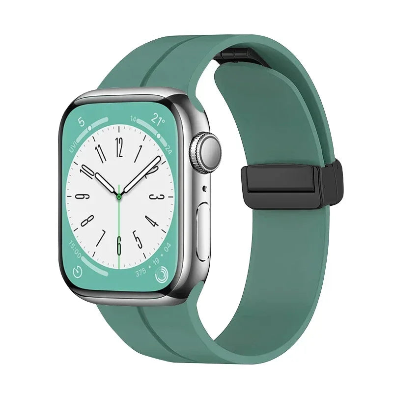 Magnetic Strap For Apple watch ultra band 44mm 45mm 49mm 40mm 41mm 42mm 38mm 45 mm Silicone Bracelet iWatch Series 7 8 se 6 5 3