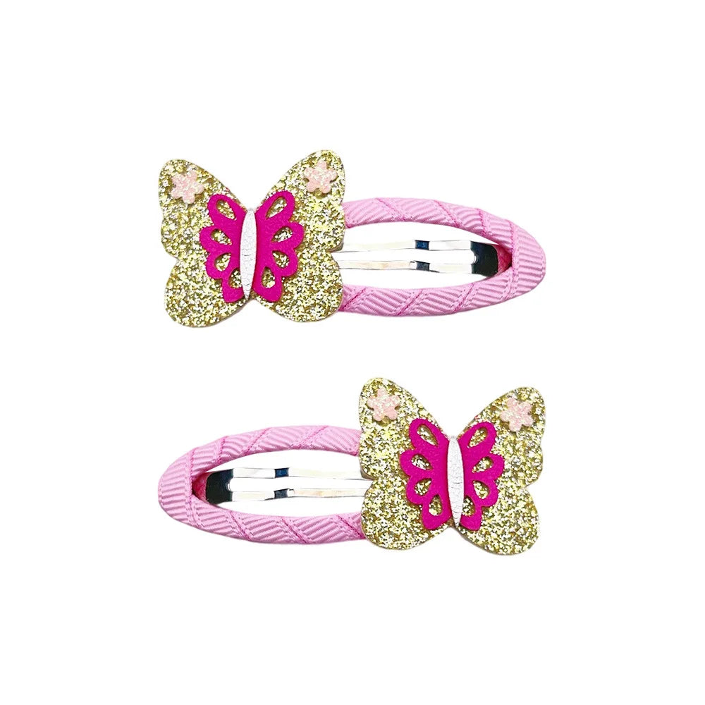 Cartoon Animal Fruit BB Hair Clips for Girls Cute Sequin Droplet Design Snap Barrettes Toddler Daily Headwear Accessory