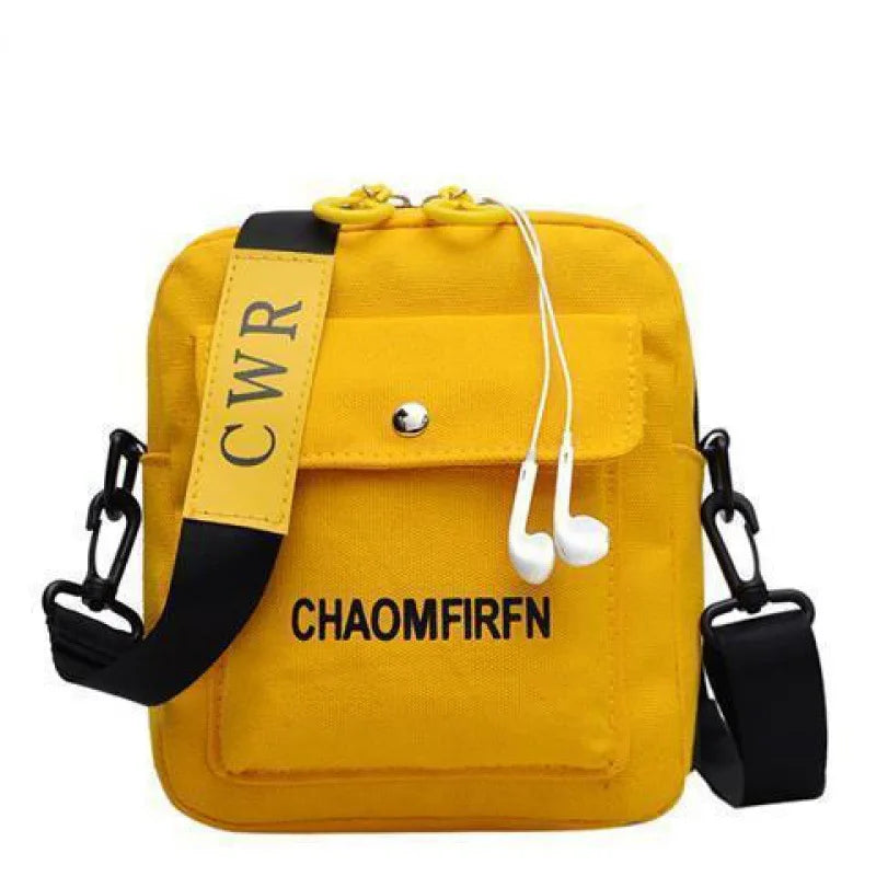 Women Shoulder Bag Fashion Pure Color Casual Tote Outdoor Bag Canvas Handbag Zipper Messenger Messenger Bags Sac Main Femme