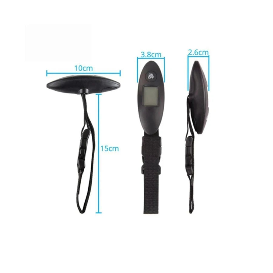 40kg/100g Portable Luggage Scale Blue backlight Travel Digital Hanging Scales With Webbing belt LCD Digital Electronic Luggage