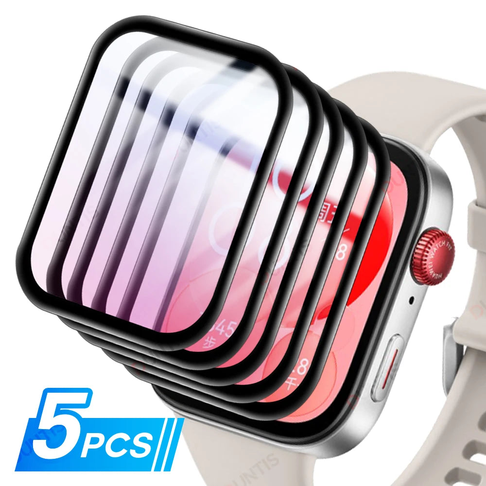 Screen Protector for Huawei Watch Fit 3 /4 3D Curved Screen Protector Huawei Watch Fit3/4 Ultra-HD Full Coverage Protective Film