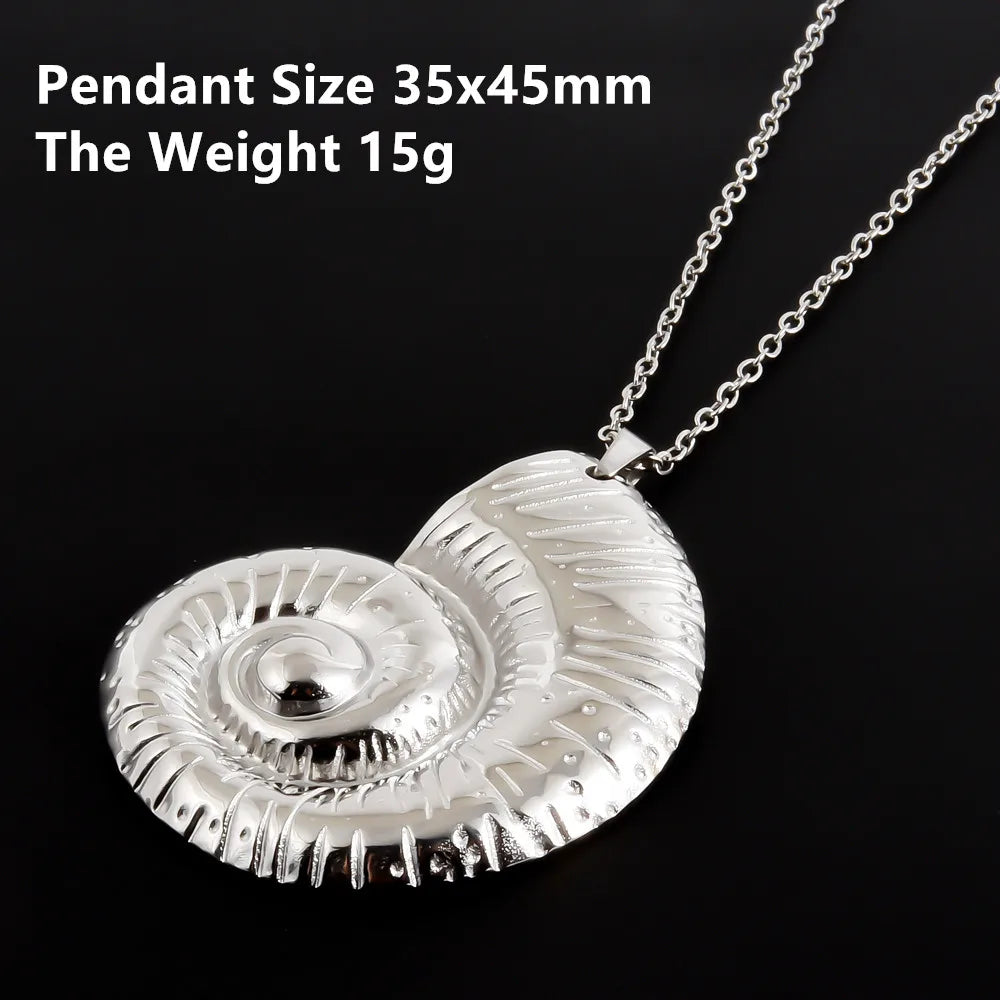 1Pc Stainless Steel Summer Sea Animal Aesthetic Women Grunge Necklaces Cute Ocean Hippocampus Seahorse Pendant Collares Jewelry