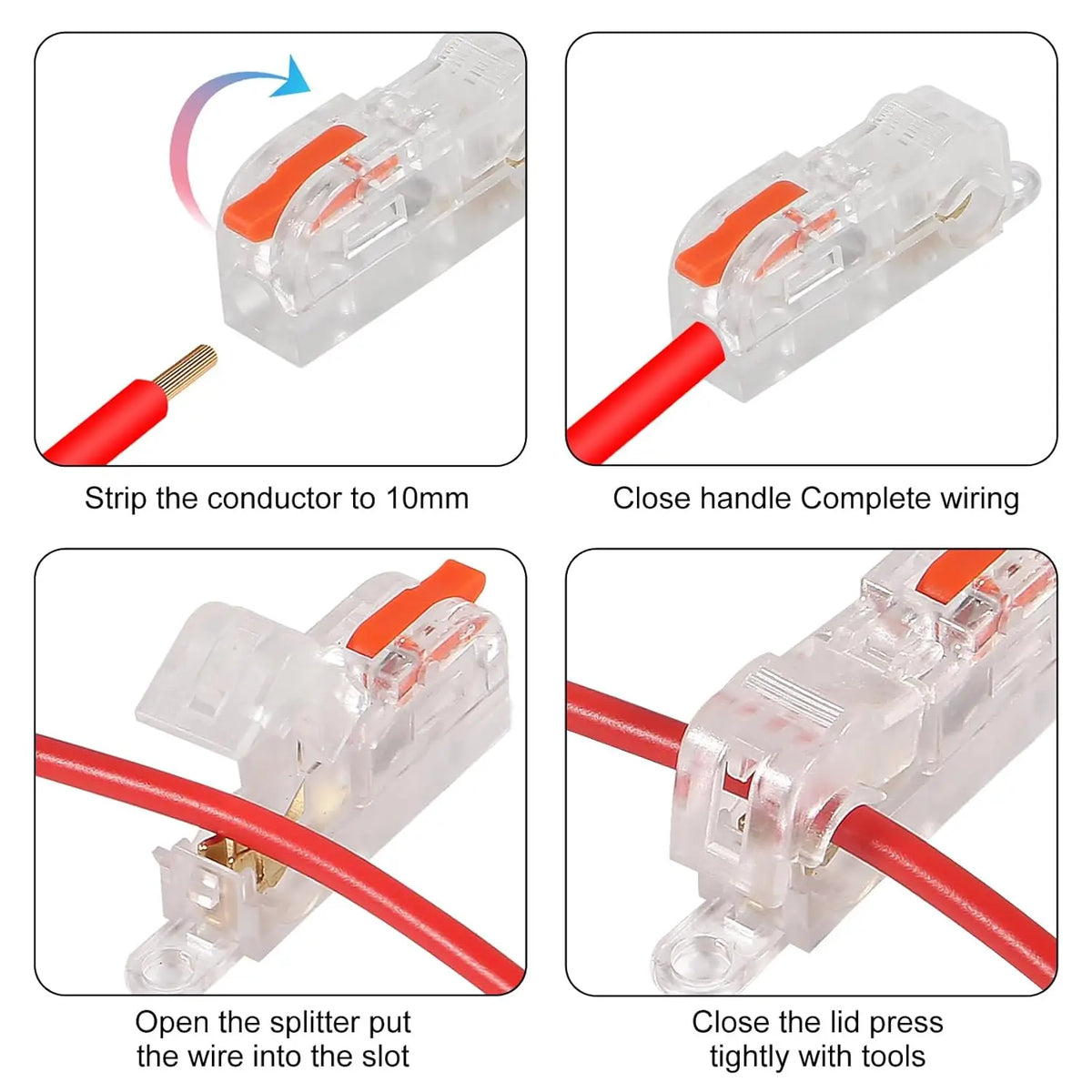 20-Piece T-Type Lever Wire Connector Set