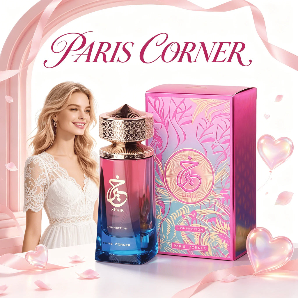 Khair Confection Paris Corner Eau De Parfum 3.4 Oz - Sweet Candy Scent for Men & Women with Elegant Packaging Ideal Holiday Gift Deodorant