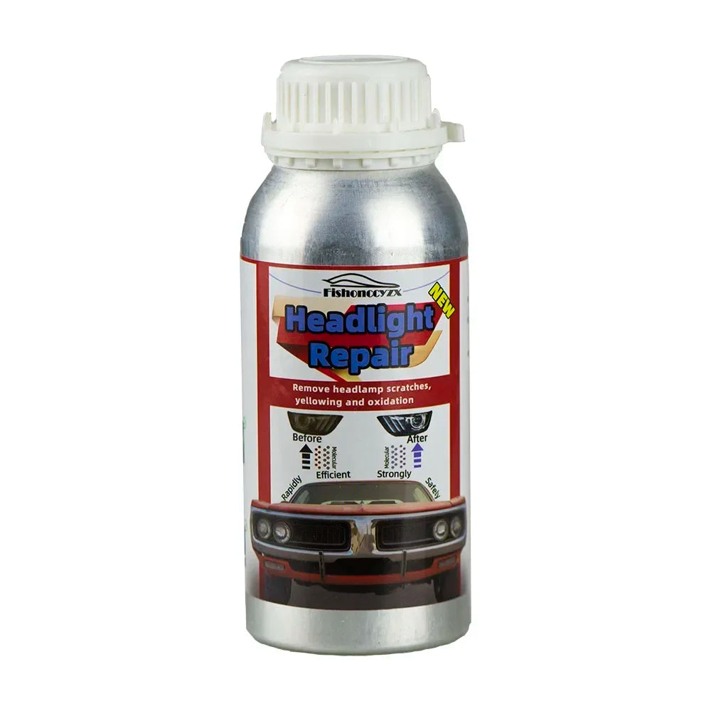 800ml Headlights Liquid Polymer Headlight Chemical Polish Repair Fluid Refurbishment Scratch Repair Polishing Headlights Kit
