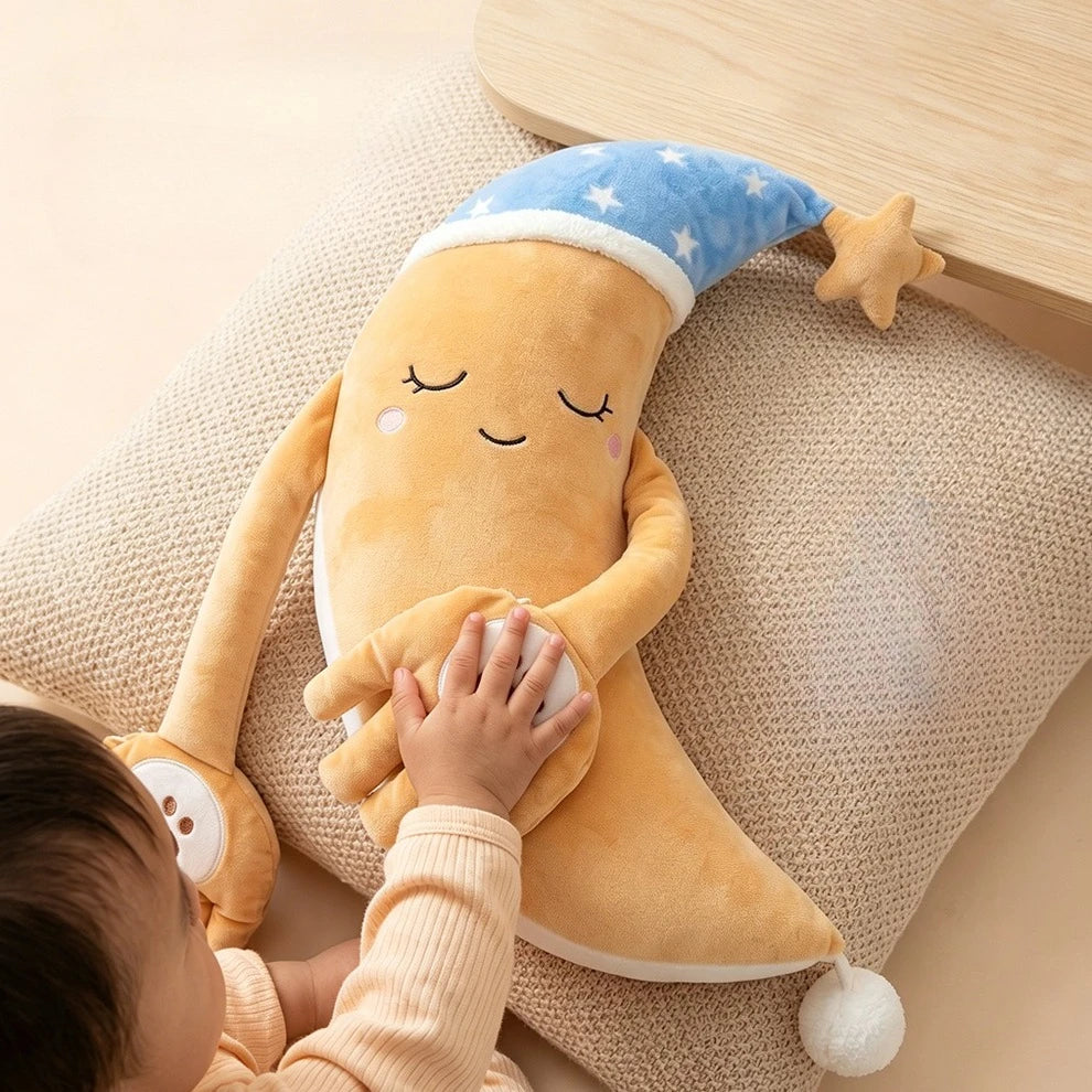 Cute Baby Sleeping Pillow Startle Prevention Scallion Banana Style Baby Patter Sleep Toy Newborn Bedding Automatic Palm Patting