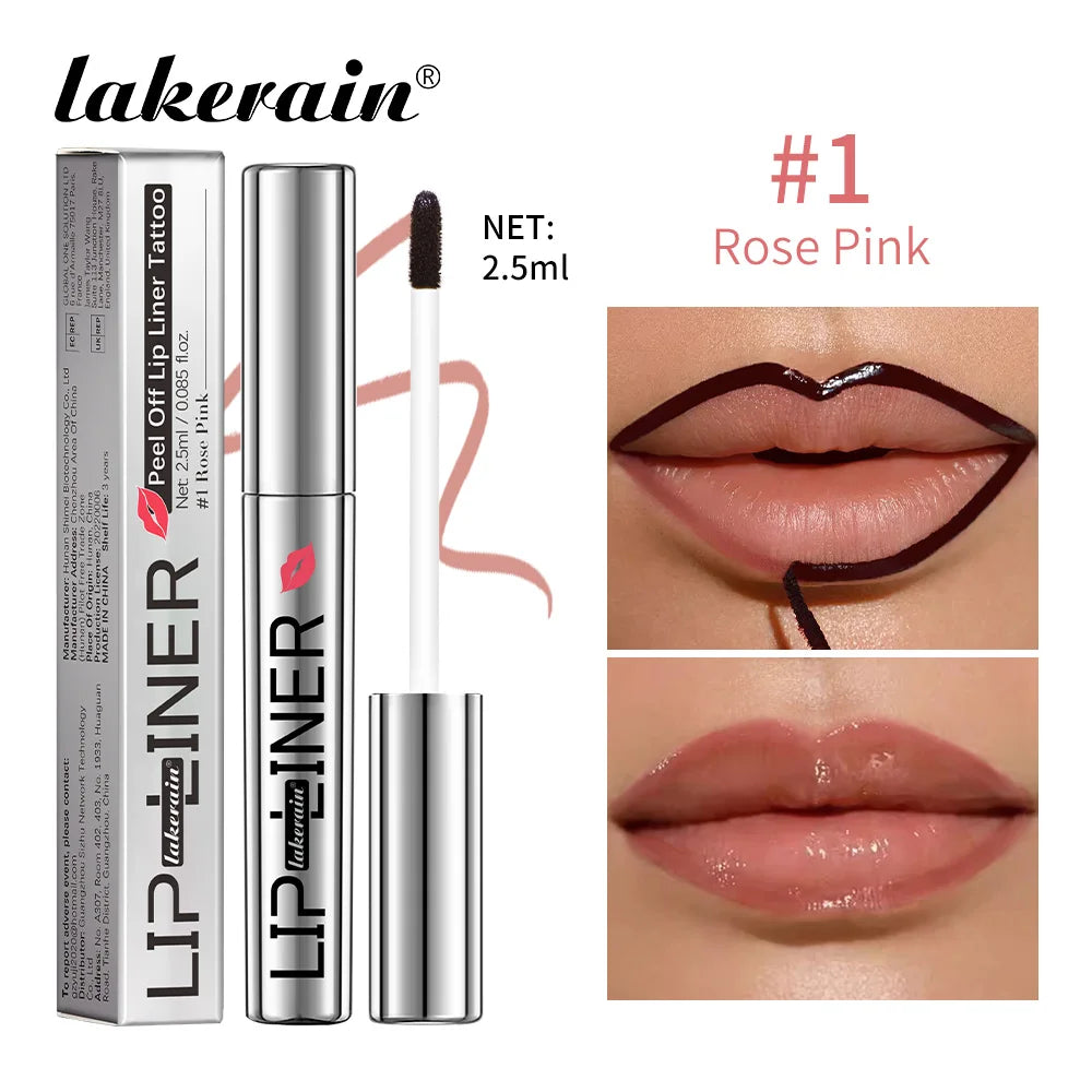 Peel Off Lip Stain Magic Lips Tattoo Long Lasting Waterproof Smudge Proof Transfer Proof Cosmetic Matte Lip Liner Pencil