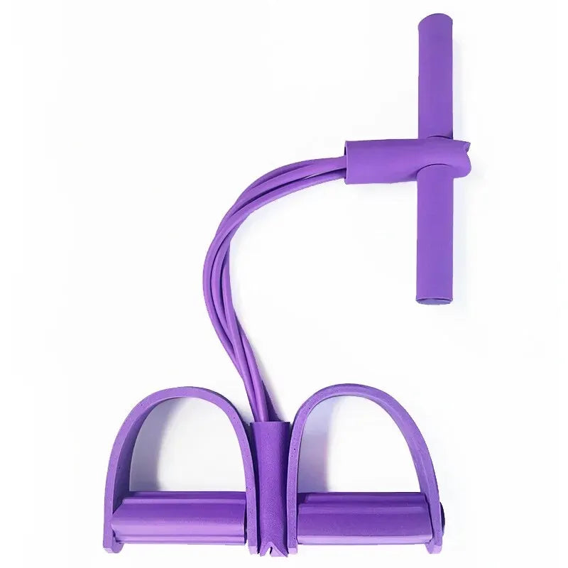 C Four-Tube Pedal Tensioner Multi-Functional Household Fitness Equipment Yoga Abdominal Strengthening Elastic Band Tension Rope