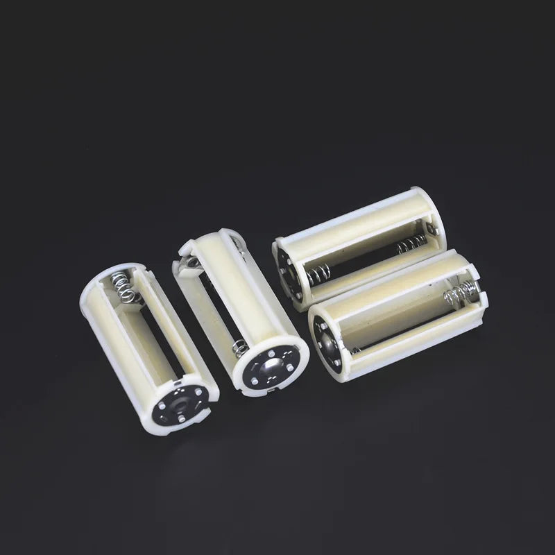 4PC 3 Battery Conversion Tubes,  4.5V Battery Holder, Cylindrical Flat Head