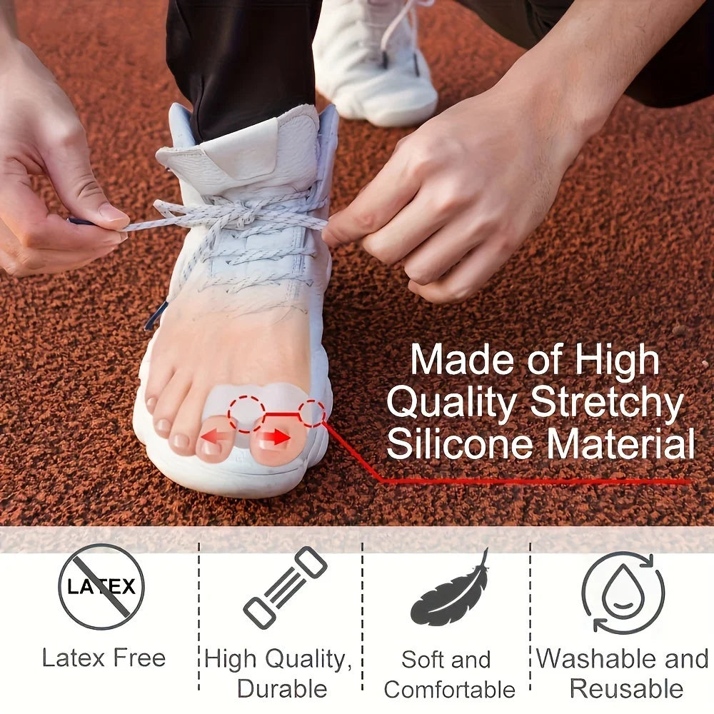 5pairs Toe Separators - Soft and washable, suitable for odor-free use during the night and at home. Comfortable thumb separators
