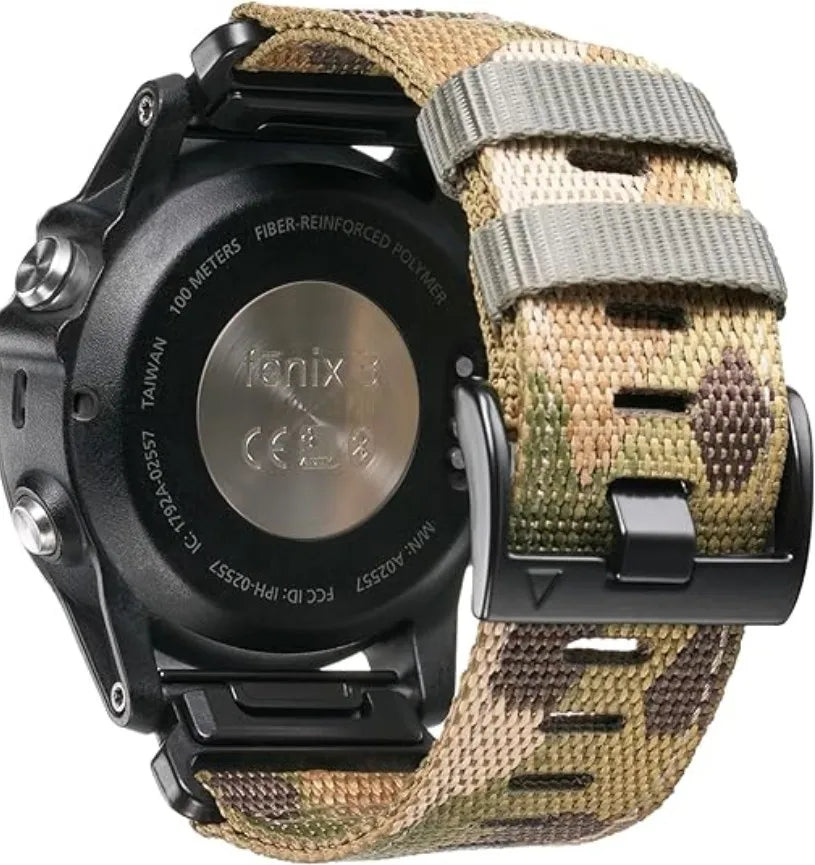 QuickFit 22mm 26mm Nylon Strap For Garmin Fenix 7 7X 6X Pro/Epix Pro Gen 2 51mm 47mm/Fenix6 5Plus 5XPlus Braided Watchband