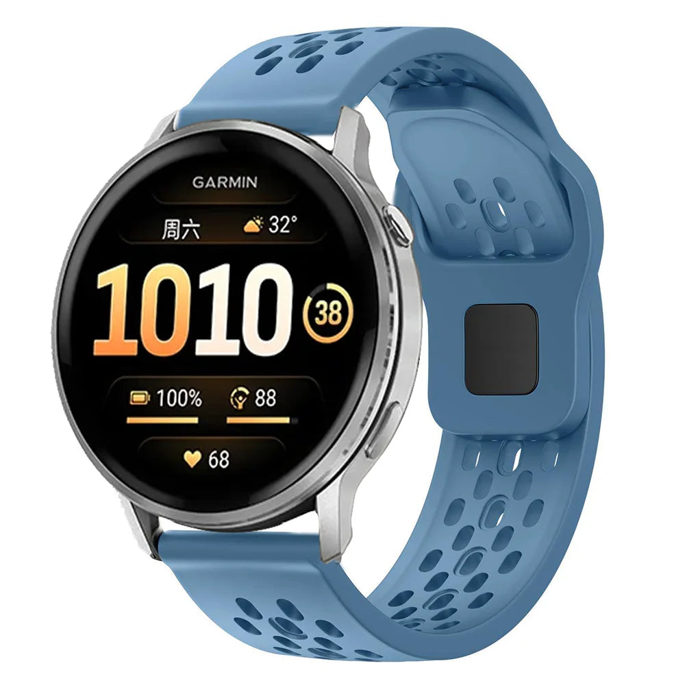 18/20/22mm Silicone Strap for Garmin Venu 4 45/41mm Venu 3 3s Sq 2 Plus Forerunner 170 70 570 265 255 Bracelet Active 6 5 Correa
