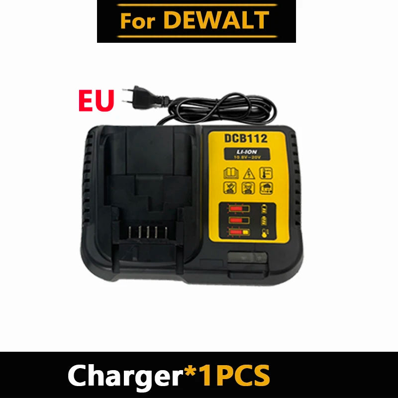 20V MAX XR Lithium Battery Pack For DeWalt Power Tools Replacement Battery Compatible DCB200 DCB205 8.0Ah Rechargeable Battery