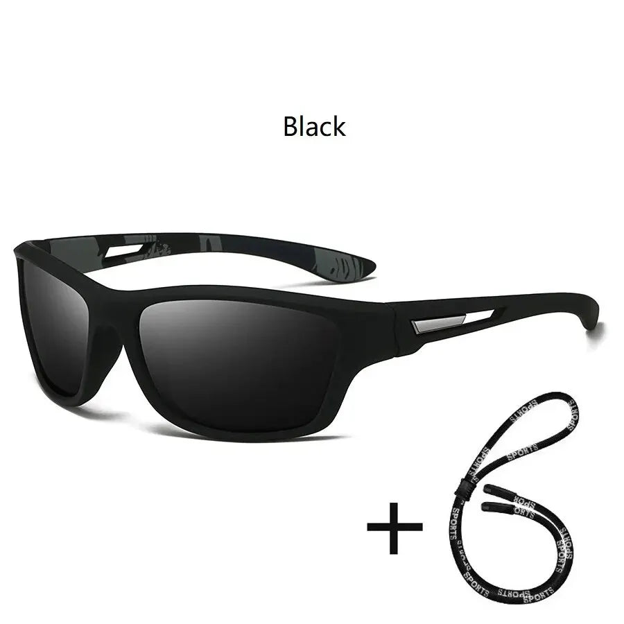 Fashion Camouflage Pattern Sports Sun Glasses With Chain Men Women Cycling Climbing Skiing Sunglasses Driving Eyewear