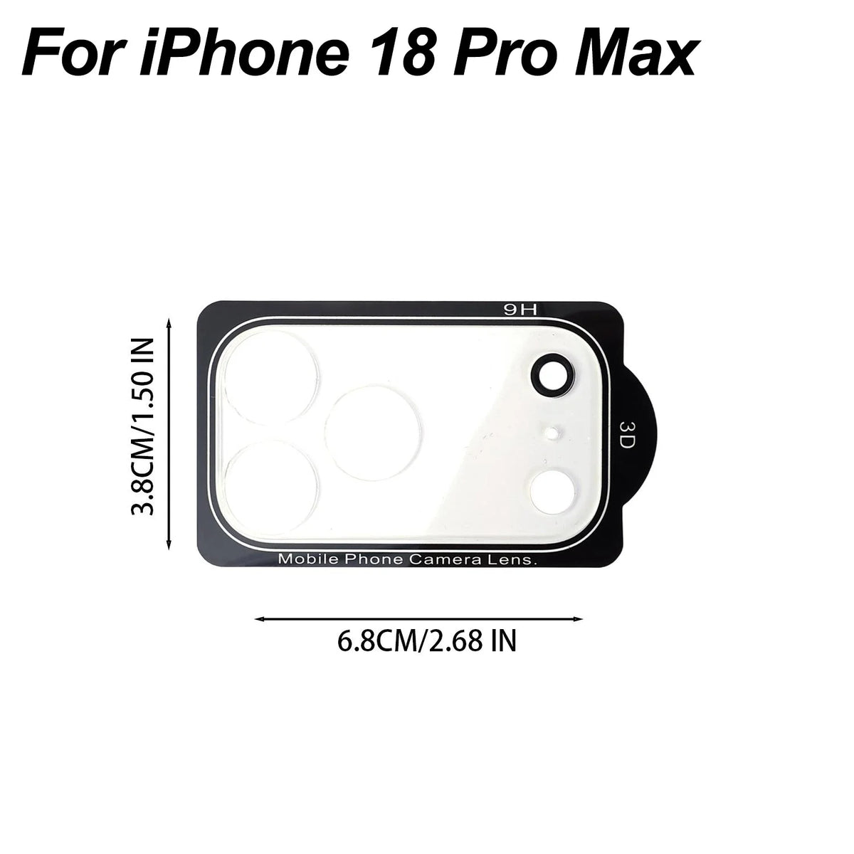 1-5Pcs Ultra Clear Tempered Glass For iPhone 18 Pro Max 18Pro Duo 17Pro Rear Lens Film HD Camera Protective Tempered Glass Cover