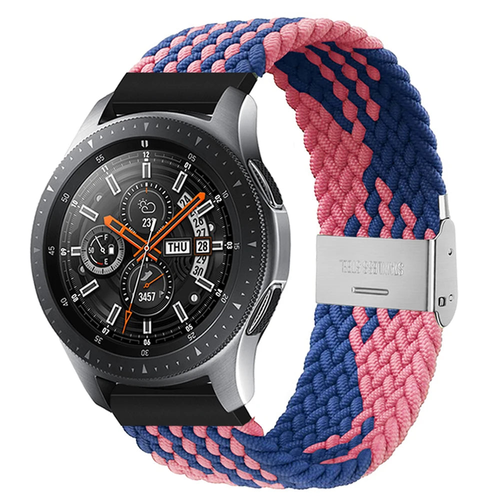 20mm 22mm Nylon strap for Samsung Galaxy Watch 3 42mm 46mm Gear S3 Active 2 Watch Adjustable Bracelet For Amazfit Huawei Correas