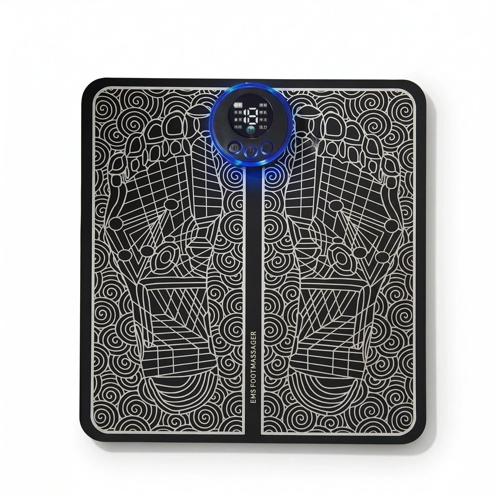 EMS Foot Massager Pad Relief Pain Relax Feet Acupoints Massage Electric Muscle Stimulation Improve Blood Circulation Relax Feet