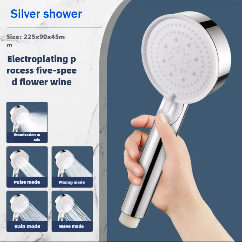 Adjustable High Pressure Shower Head Sunflower Shower Knobs Polishing for Showerhead Rainfall Faucet Tap Bathroom Bath Home